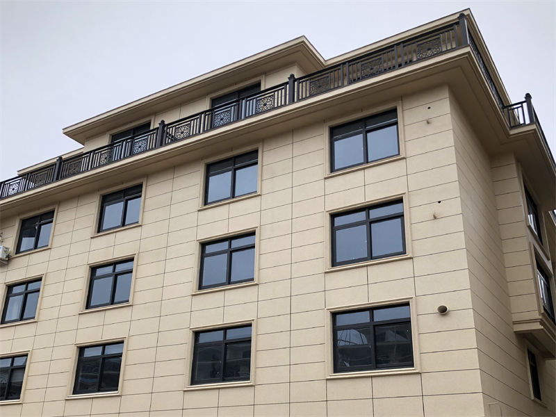 獨棟辦公樓仿石漆外墻工程展示